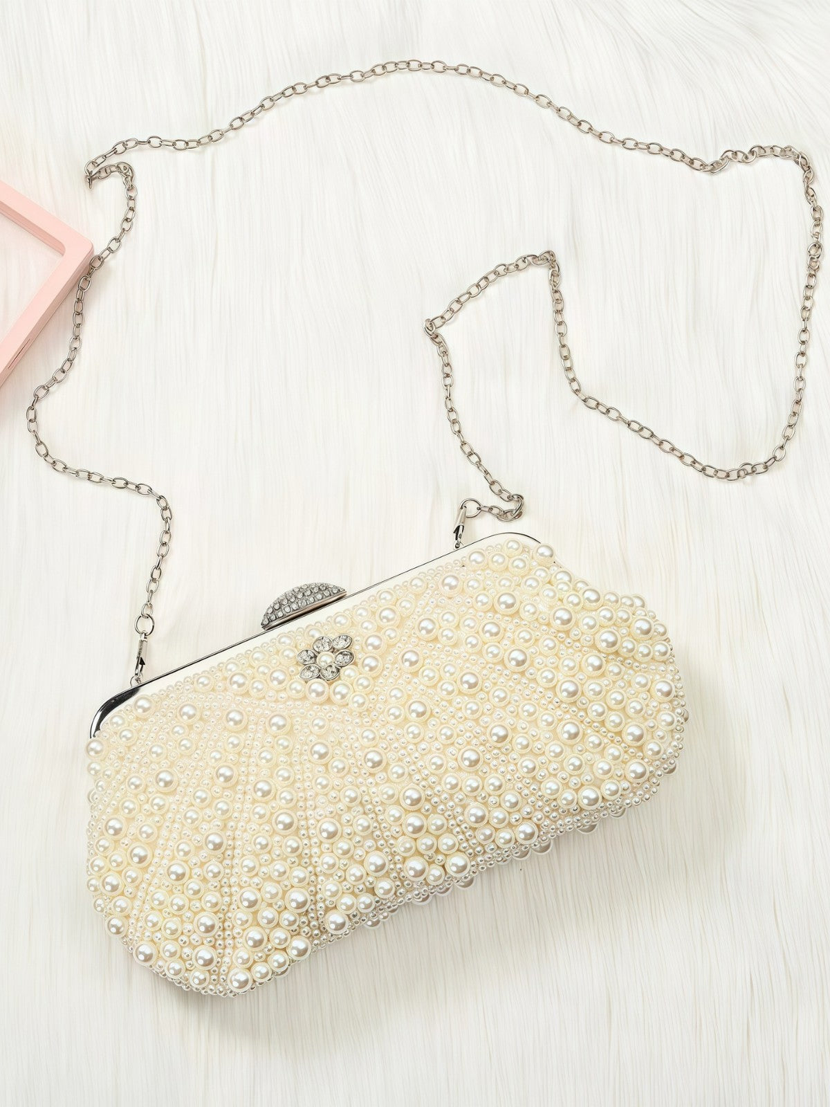 Women's Imitation Pearl Dinner Fashion Clutch Bags