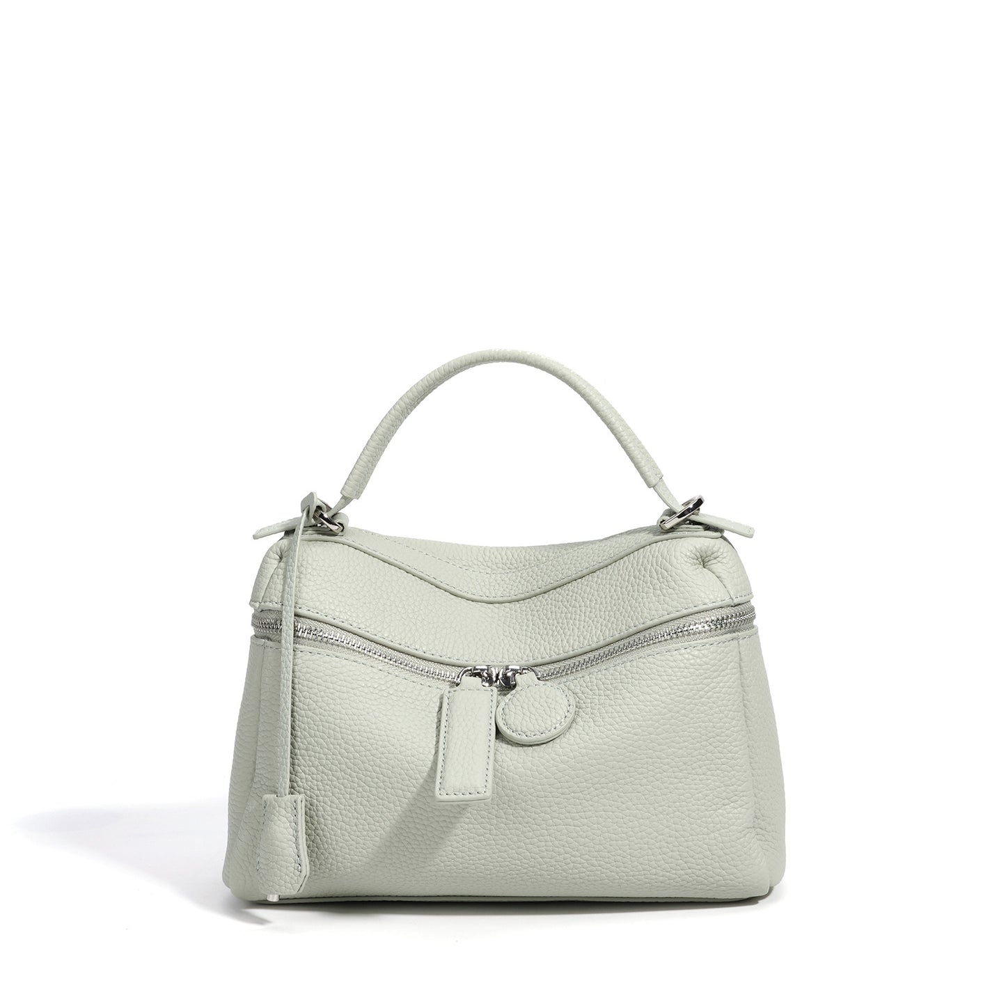 Women's Korean Style Versatile Soft Leather Genuine Solid Color Bags
