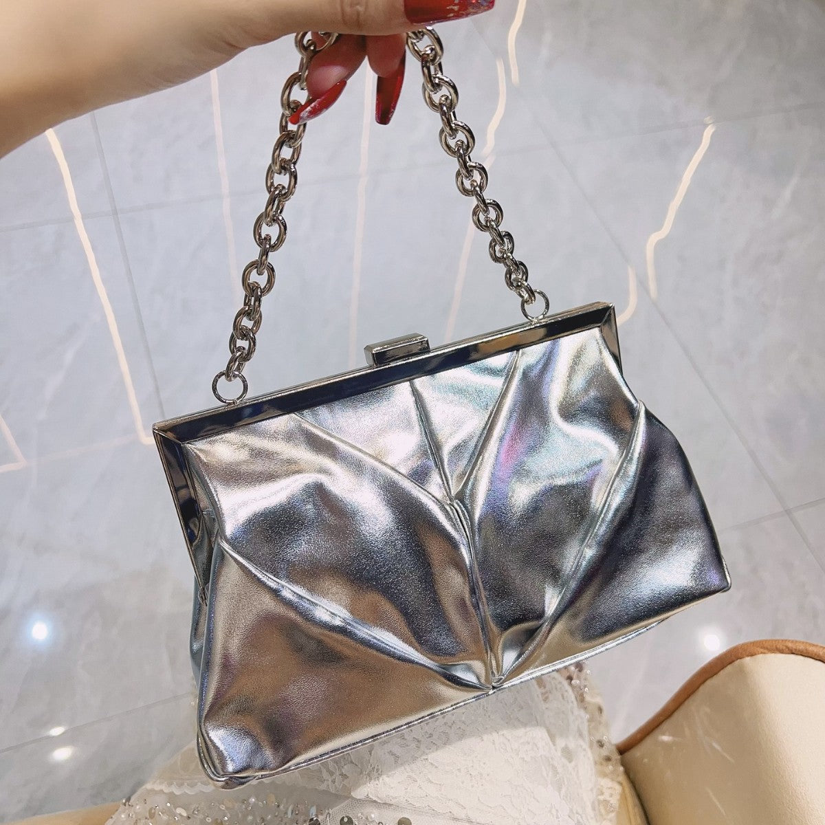 Chain Clutch Female Banquet Cheongsam Dress Dinner Bag