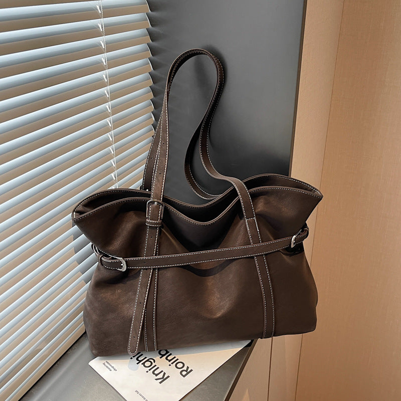 Women's Retro Large Capacity Commuter Daily Simple Tote Bags
