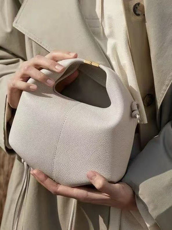 Women's French Niche Lunch Genuine Leather Single High Bags