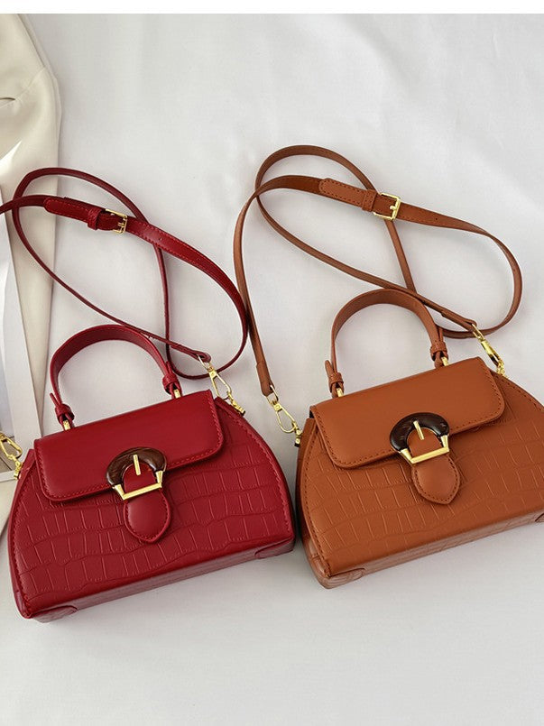 Women's French Minority Fashionable Oblique Portable Women's Handbag