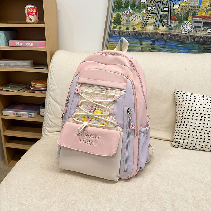 Primary Grade To Lightweight Korean High College Student Schoolbag