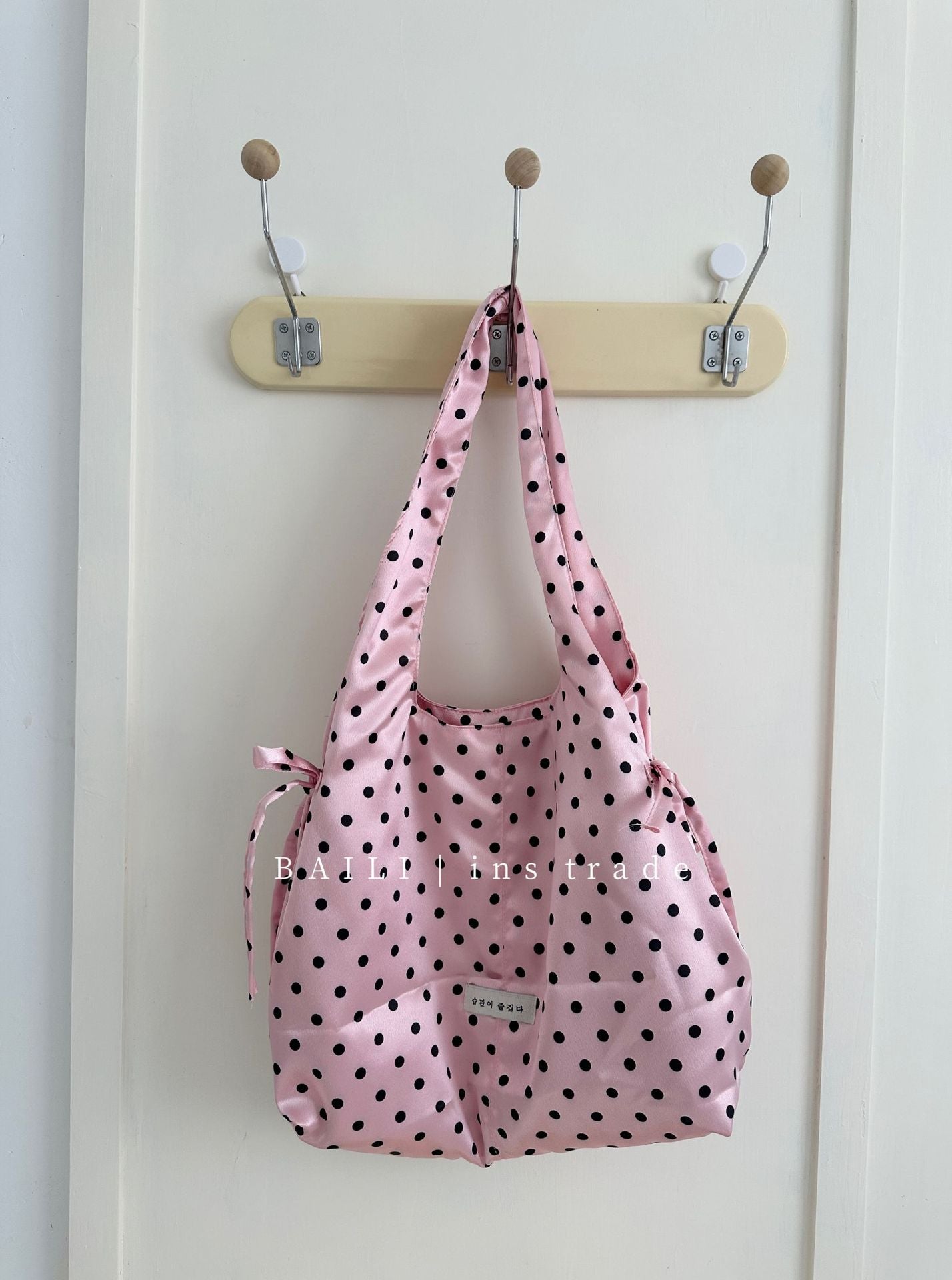 Dot Pearl Sweet Fresh Large Capacity Leisure Women's Shoulder Bag