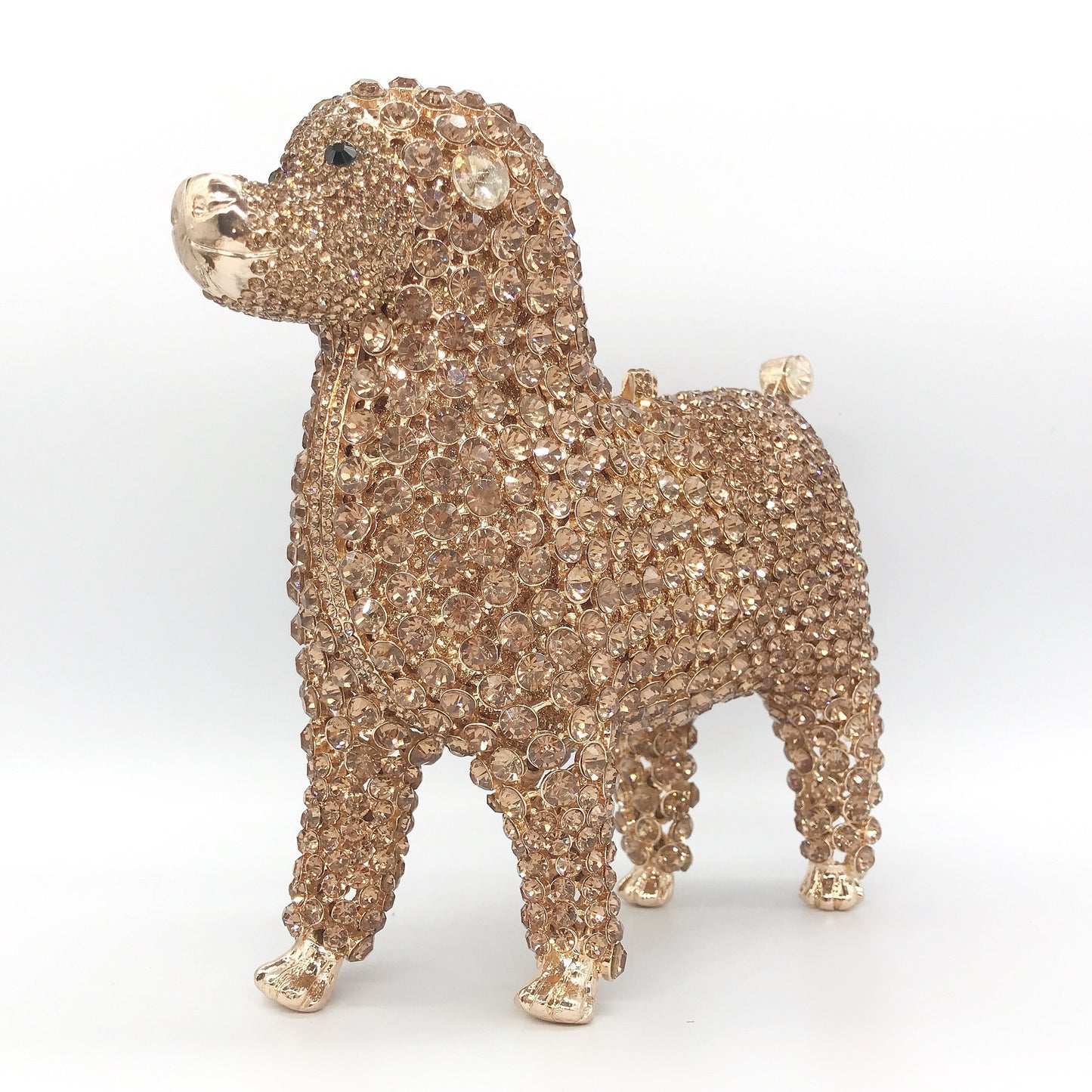 Women's Animal Dog Diamond Banquet Full Clutch Evening Bags