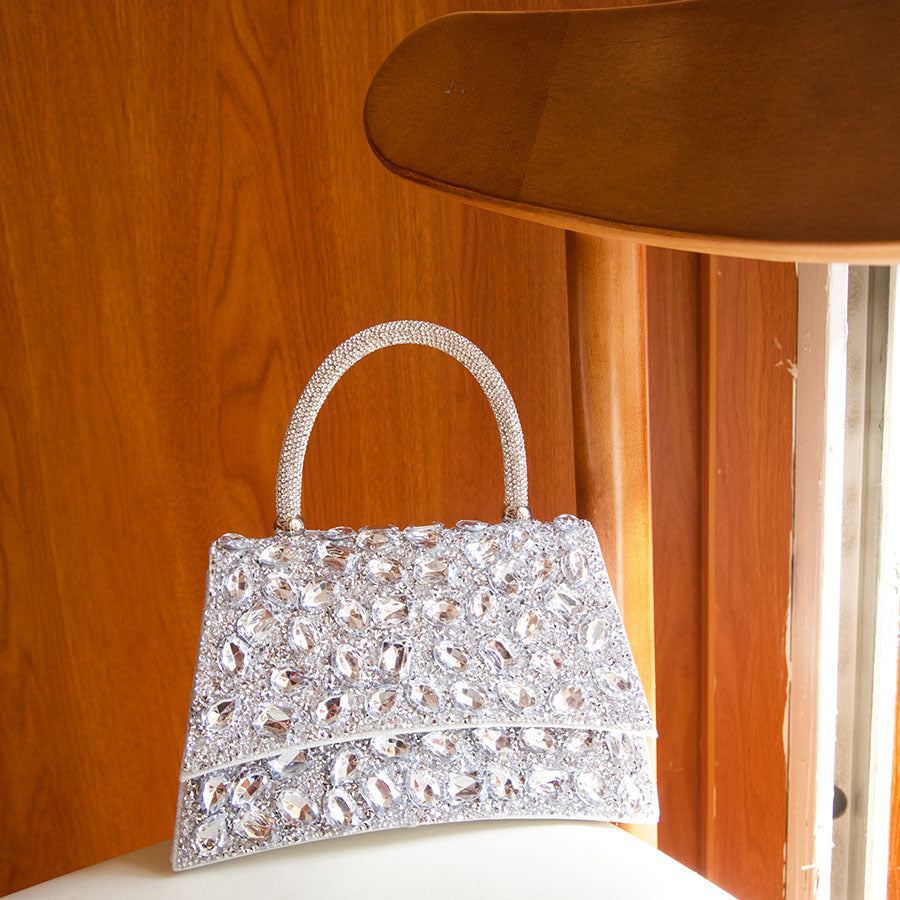 Diamond Light Luxury Portable Dinner Shining Rhinestone Exquisite Design Wedding Handbags