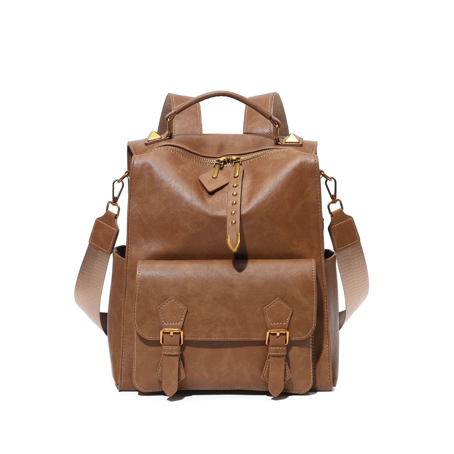 Women's Korean Retro British Style College Simple Fashion Leisure Backpack