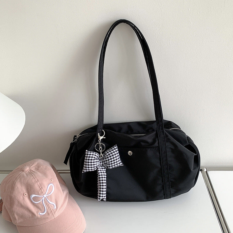 Korean Style Fashionable Simple Large Capacity Nylon One Women's Shoulder Bag