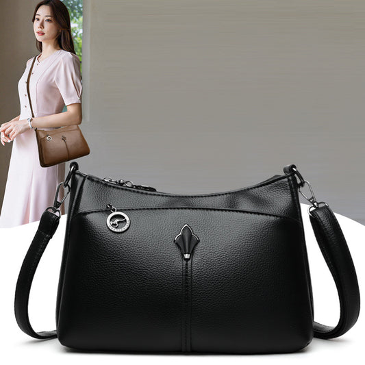 Women's Simple Advanced Texture Fashion Commuter Large Women's Shoulder Bag