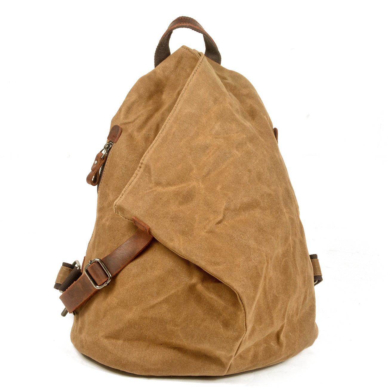 Men's Tooling Retro Military Style Waterproof Rucksack Cotton Canvas Large Leisure Backpack