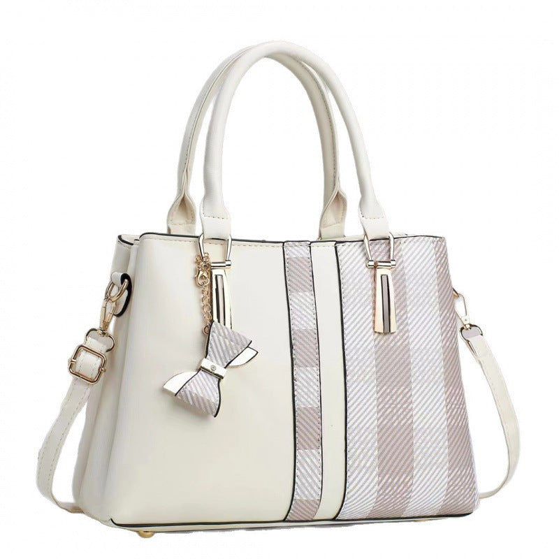Women's Bow Fashionable Printed Big Mother Portable Women's Handbag