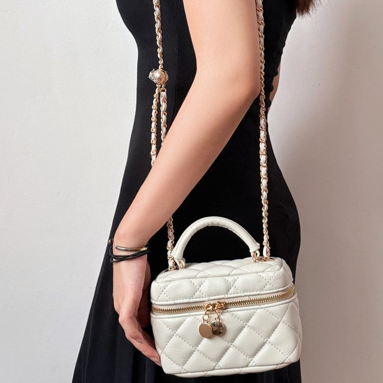 Female Classic Style High Sense Diamond Commuter Chain Women's Shoulder Bag