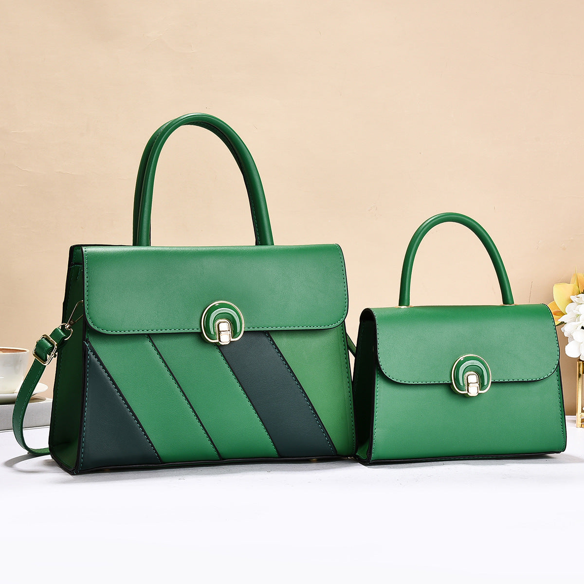 Women's Commuter Large Capacity Two-piece Fashion Trendy Women's Handbag