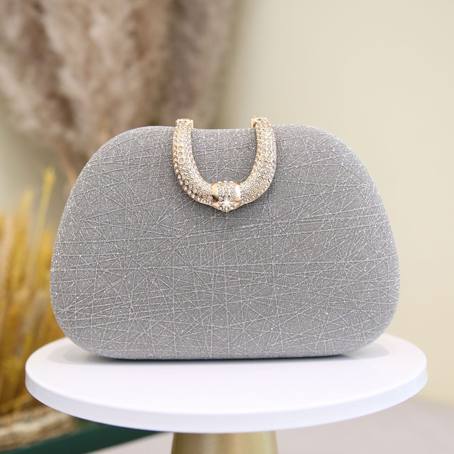 Rhinestone Fashion Thin Glittering Banquet Clutch Party Dinner Bag