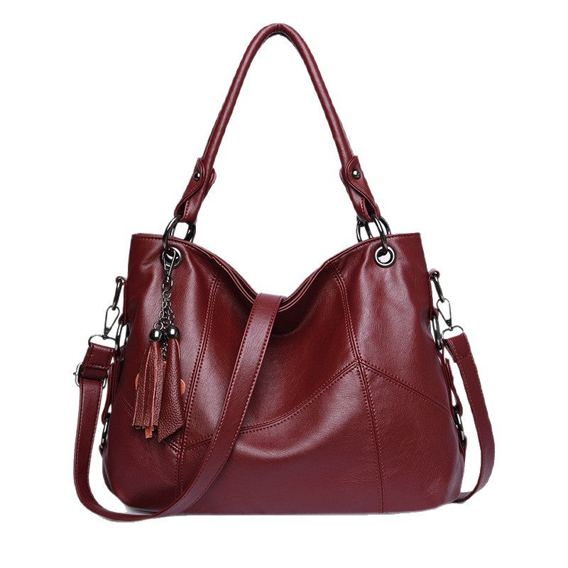 Women's Large Fashion Mom Fan Capacity Soft Leather Women's Messenger Bag