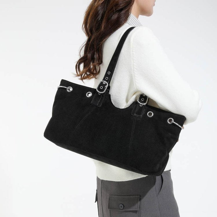 Women's Niche Retro Deerskin Veet Fashion Frosted Women's Shoulder Bag