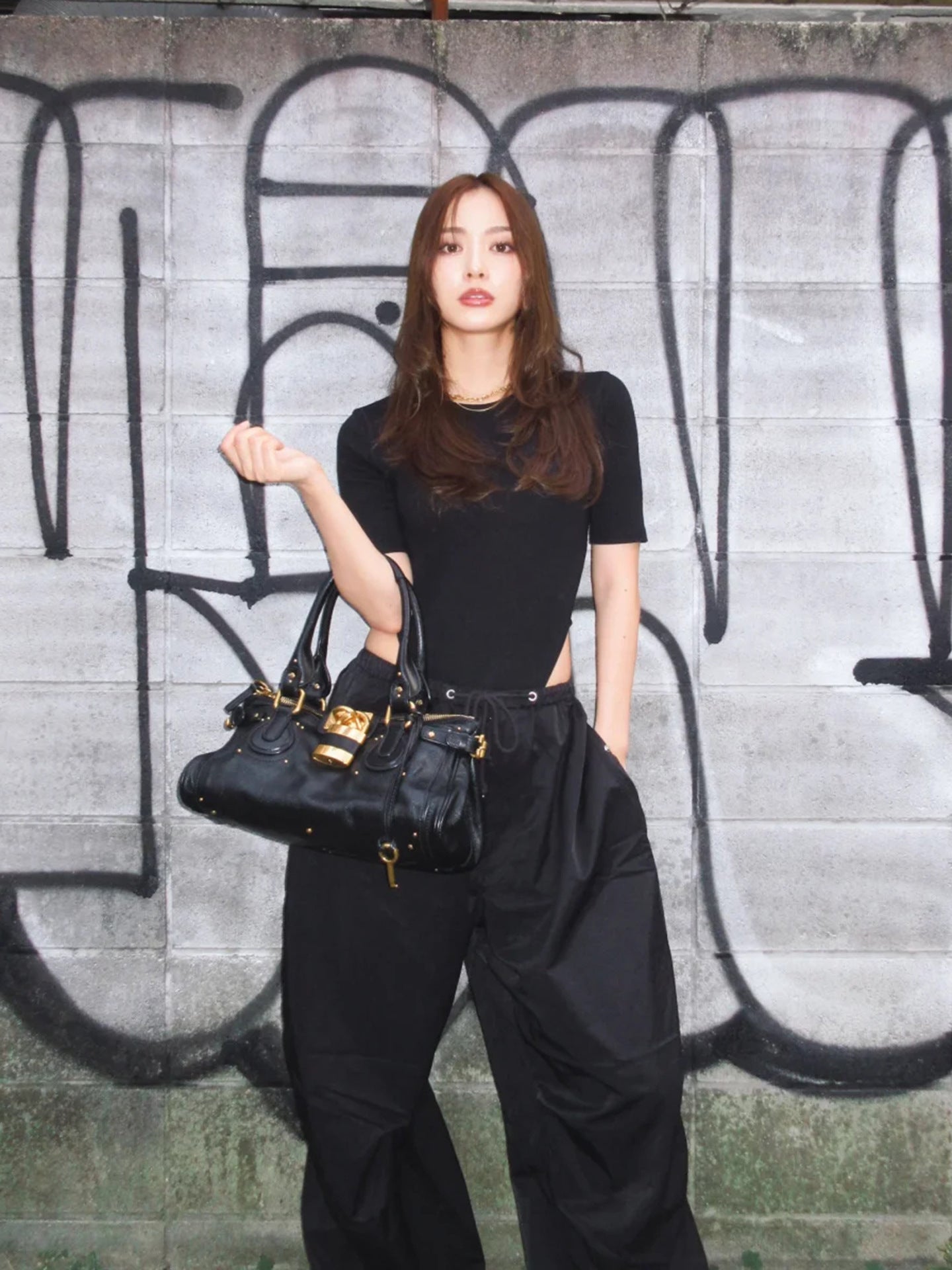 Hot Motorcycle Retro Distressed Rivet Chloe Paddington Portable Tote Bags