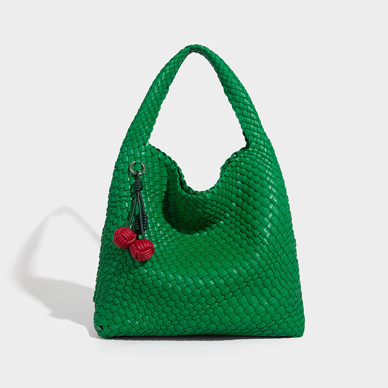 Women's Commuter Large Capacity Fashion Combination Handmade Woven Women's Shoulder Bag