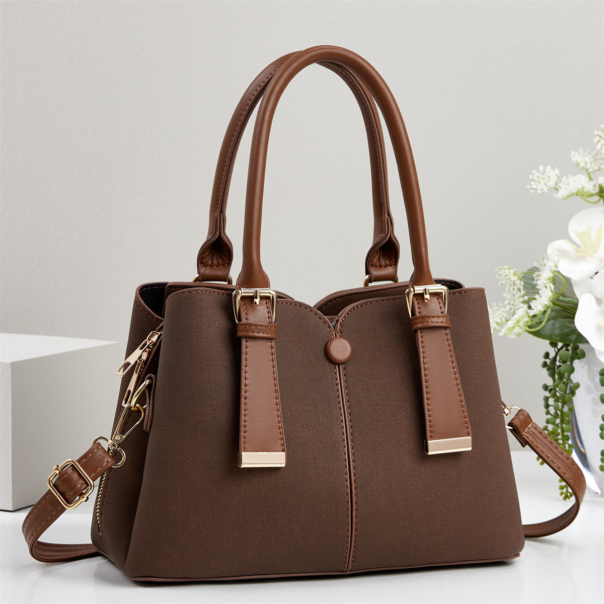 Women's Light Luxury Trendy Fashionable Large Capacity Solid Women's Shoulder Bag
