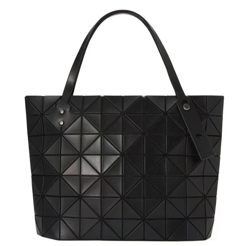 Women's Spring Rock Geometric Rhombus Fashion Large Capacity Frosted Women's Shoulder Bag
