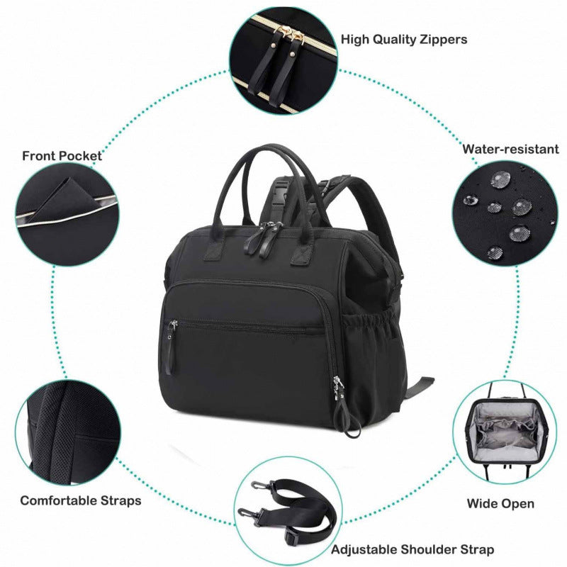 Children's Folding Pocket With Diaper Storage Waterproof Mummy Bag
