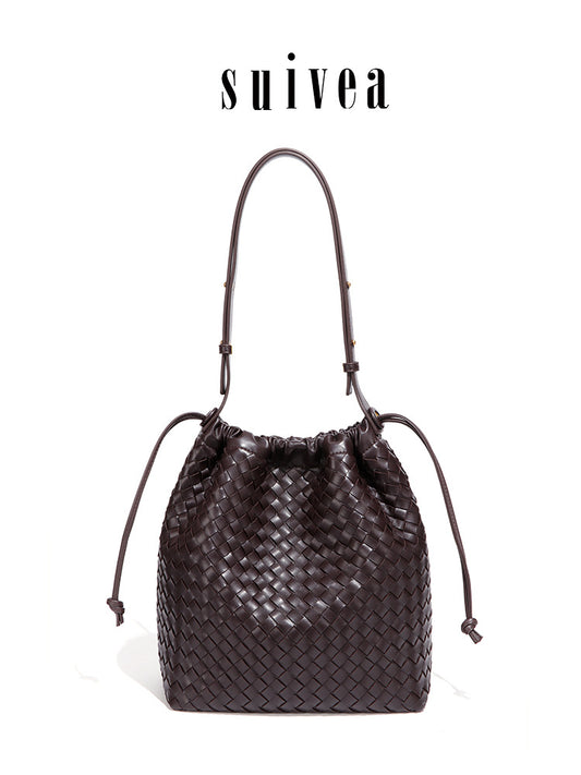 Classic Hand-woven Lazy Direct Wholesale Commuter Bucket Bags