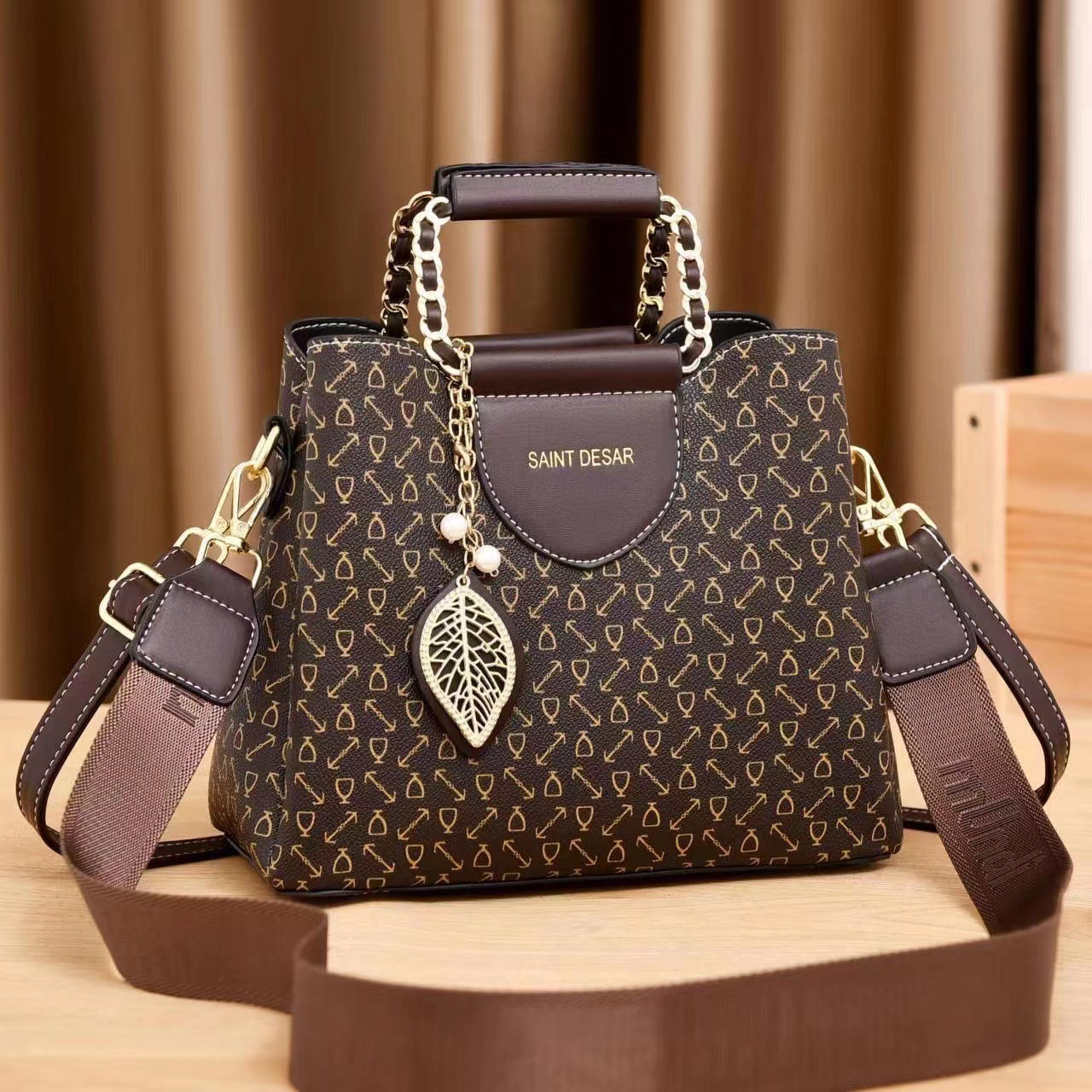 Women's Fashionable Printed High-grade Large Capacity Women's Messenger Bag