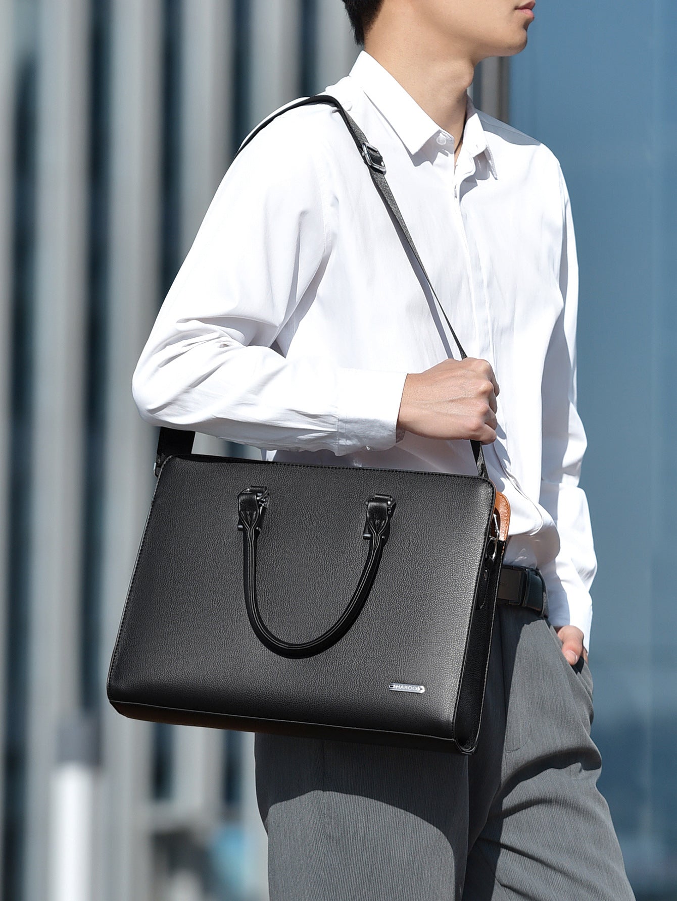 Men's Large Capacity Business Trip Computer Men's Briefcase
