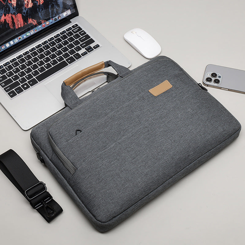 Business Commute Solid Color Portable Inch Laptop Bag
