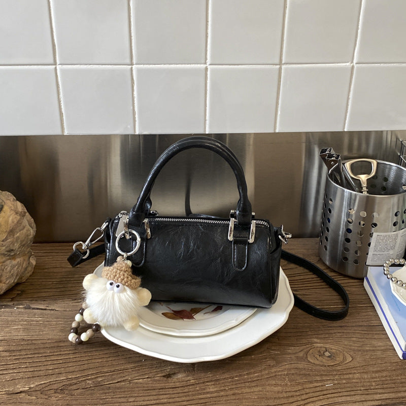 Fashion Popular Cylinder Boston Hand Holding Women's Shoulder Bag