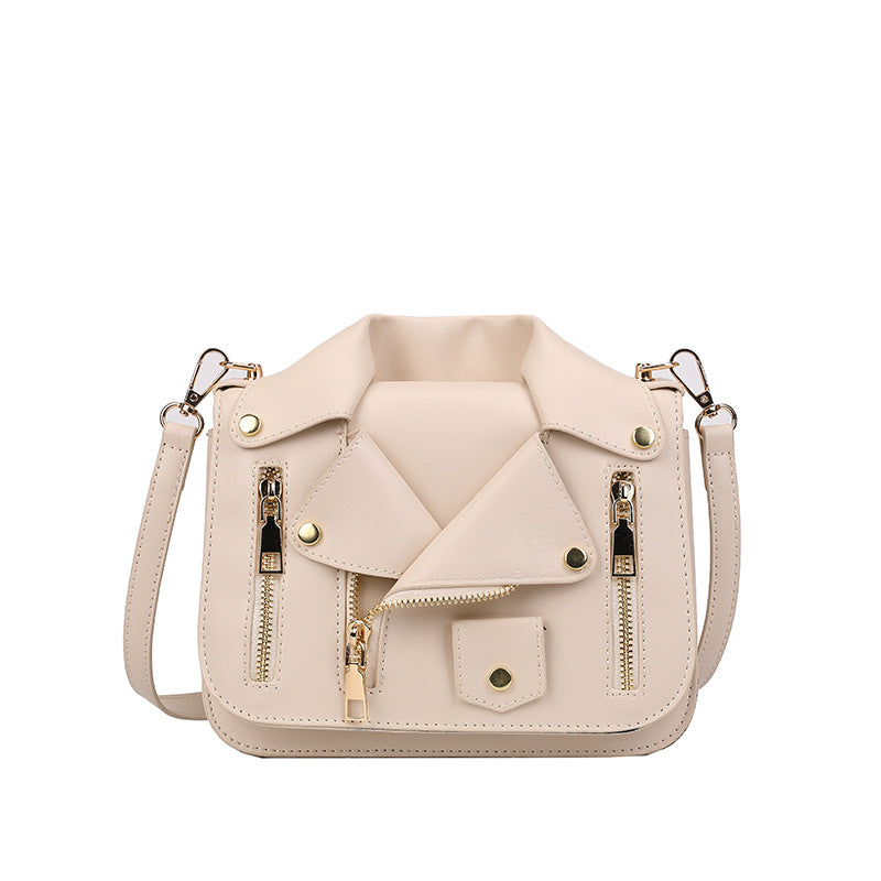 Women's Personality Trendy Fashion Zipper Creative Clothes Women's Messenger Bag