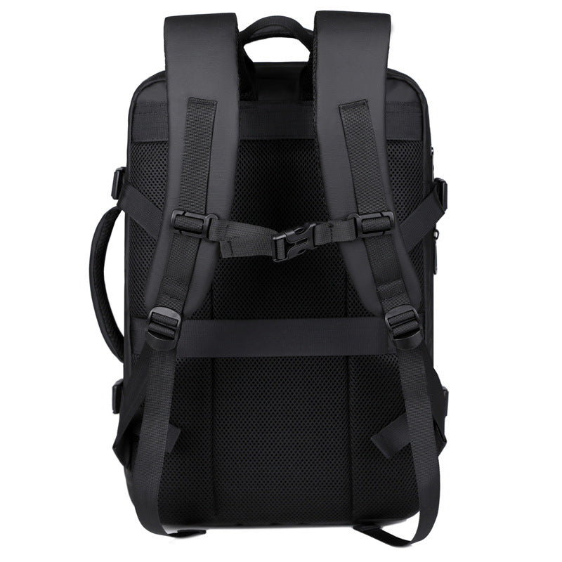 Men's Large Capacity Waterproof College Computer Expandable Business Backpack