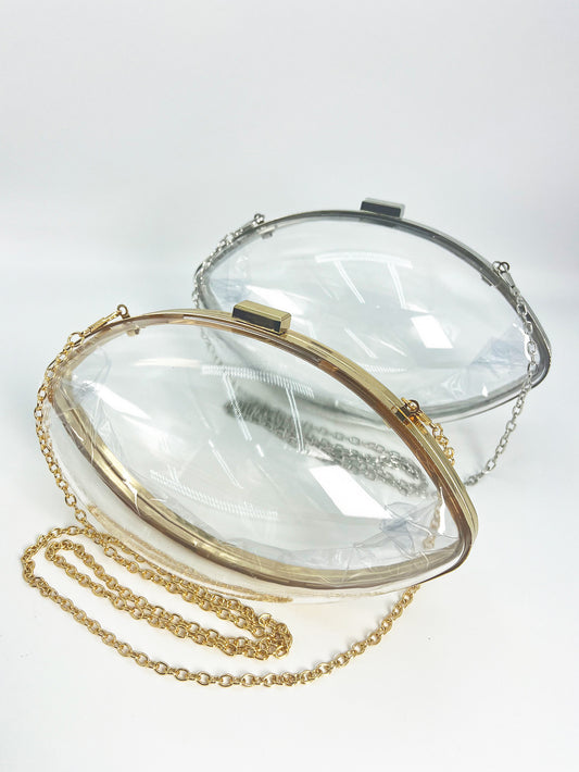 Personality Acrylic Transparent Ball Chain Dress Dinner Bag