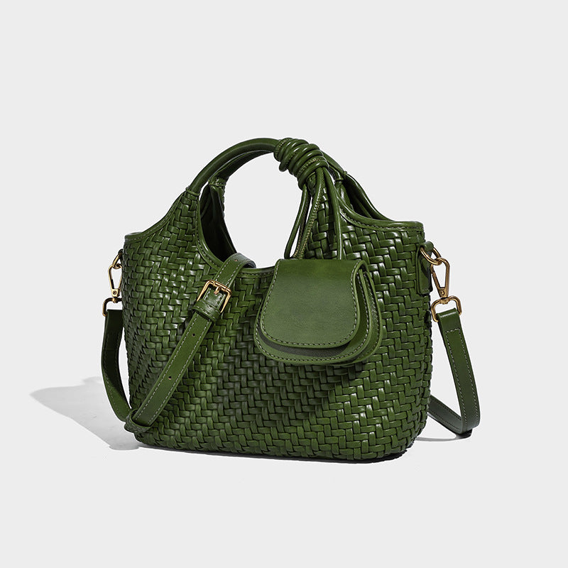 Women's Hand-woven High-grade Vegetable Basket Fashion Mother Women's Shoulder Bag