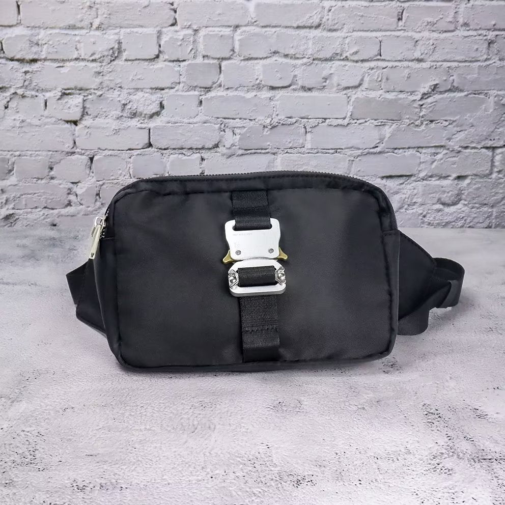 Men's Black High Street Hip Hop Shoulders Sports Satchel, Hanging Bag