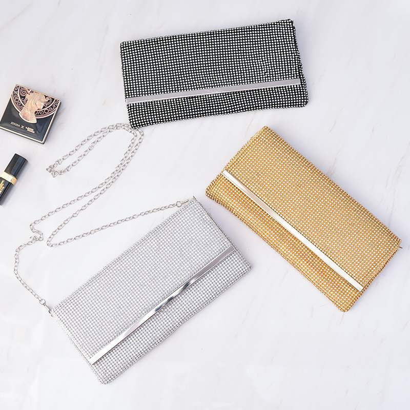 Women's Diamond Shiny Banquet Handmade For Handbags