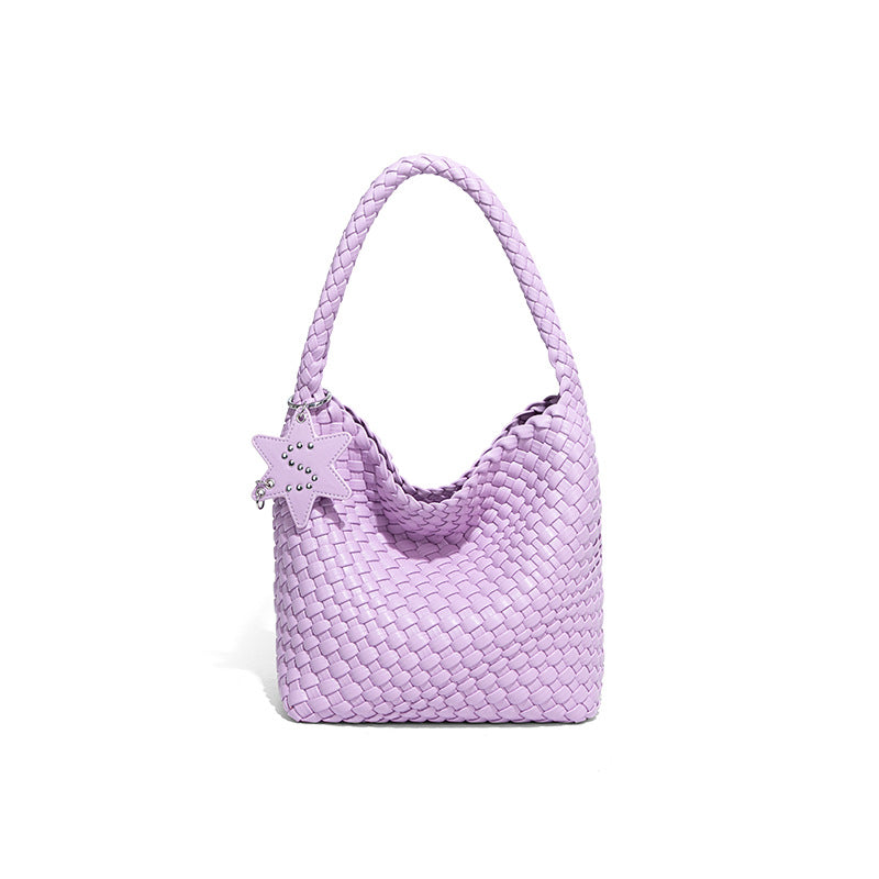 Women's Fashion Handmade Woven Trendy Simple Portable Women's Handbag