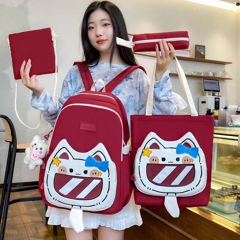 Fashion Cartoon Nylon Super Light Large Backpacks