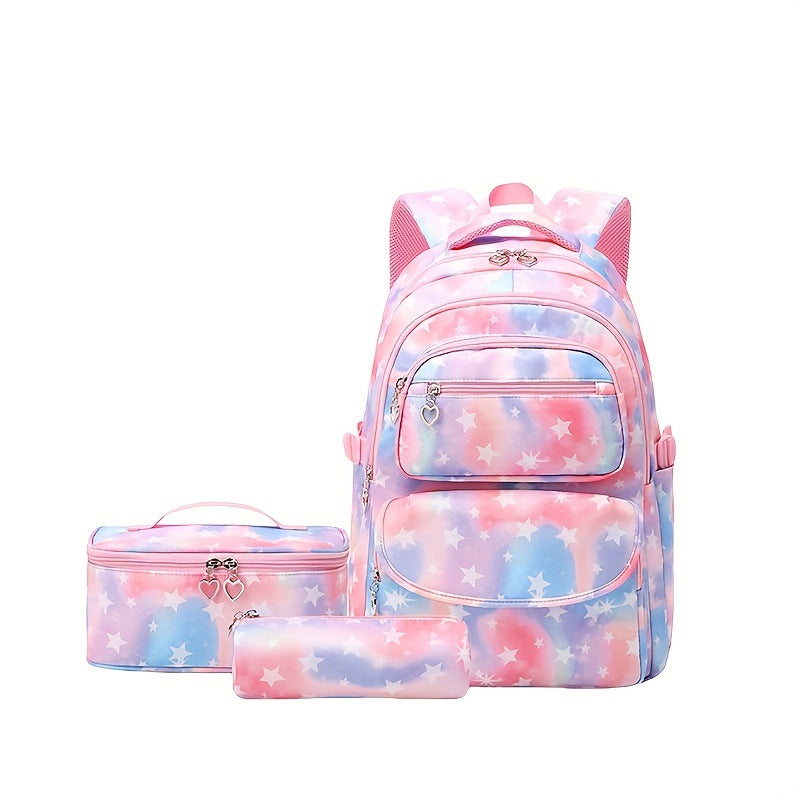 Three-piece Waterproof Spine Protection Burden Reduction Backpacks