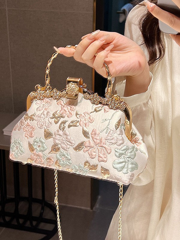 Women's Embossed Chinese Style Cheongsam Elegant Spring Coin Purses
