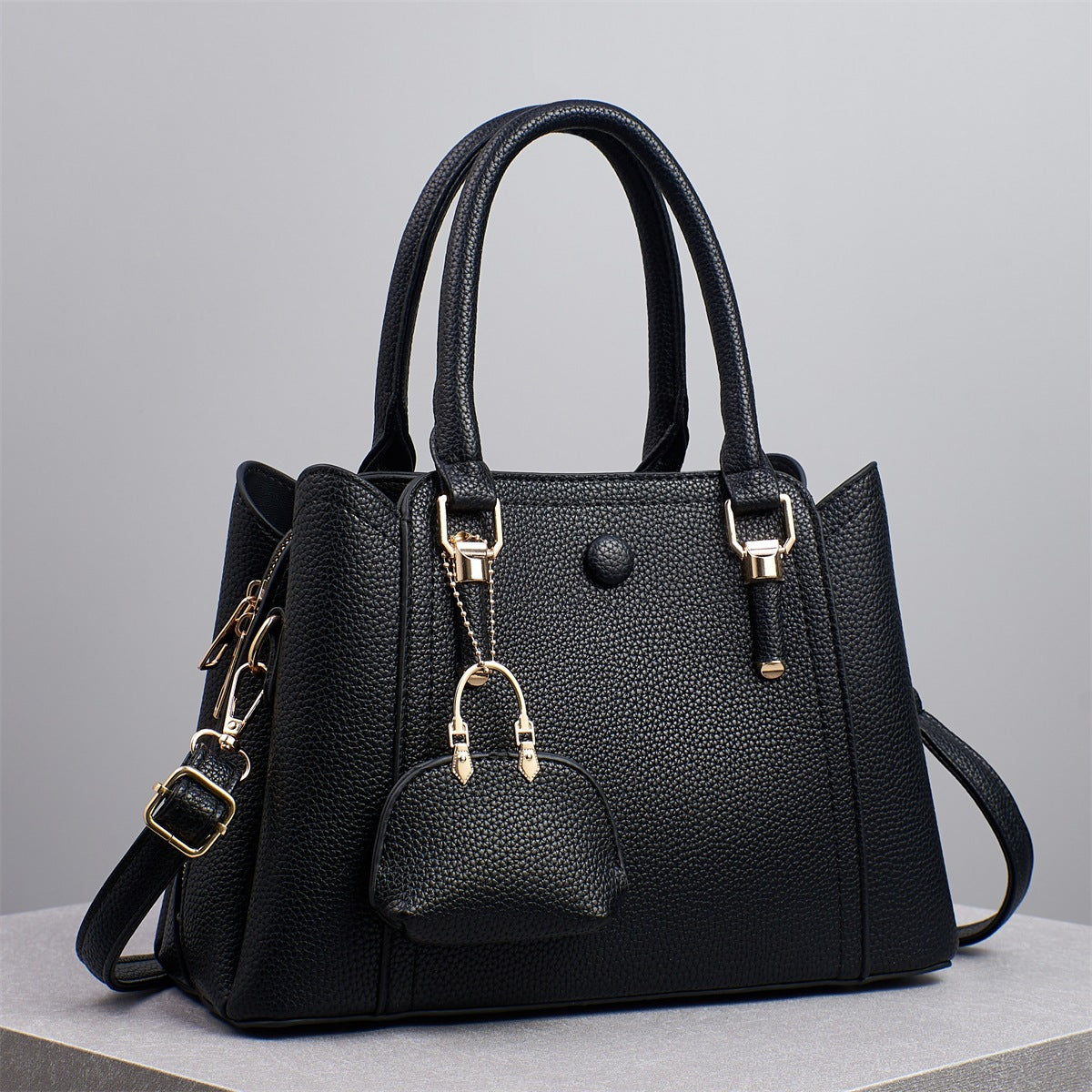 Women's Stitching Large Capacity Solid Color Mother Bags