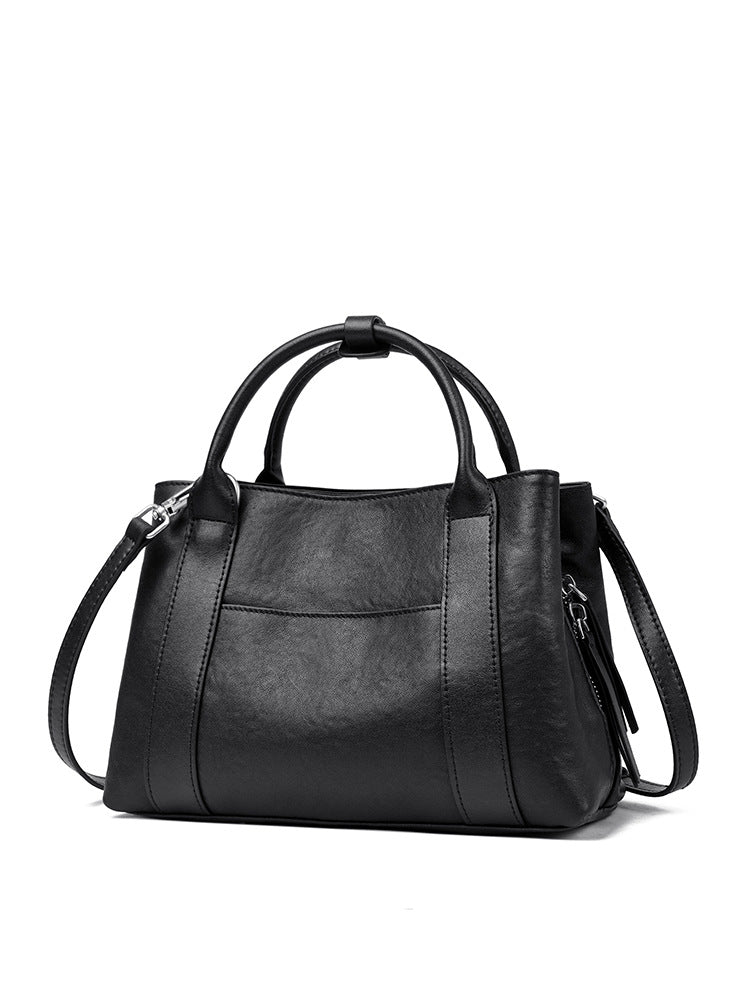 Women's Large Capacity Totes First Layer Cowhide Leather Women's Handbag