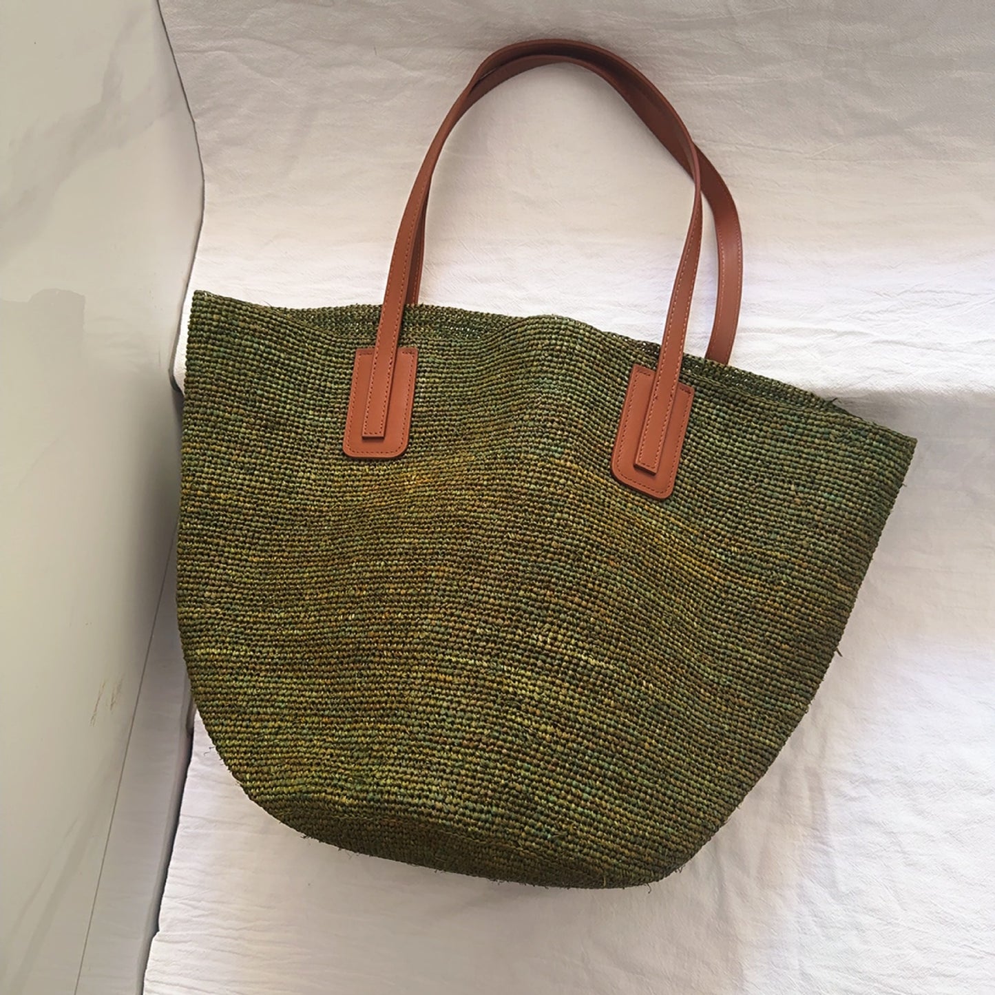 Women's Raffia Woven Straw Summer Commuter Large Capacity Versatile Stylish Bags