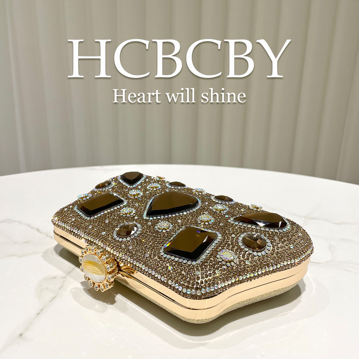 Women's Gold Glitter Luxury Rhinestone Affordable Fashion Elegant Dinner Bag