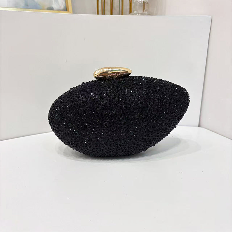 Trendy Classic Round Box Clutch Acrylic Vintage Bags