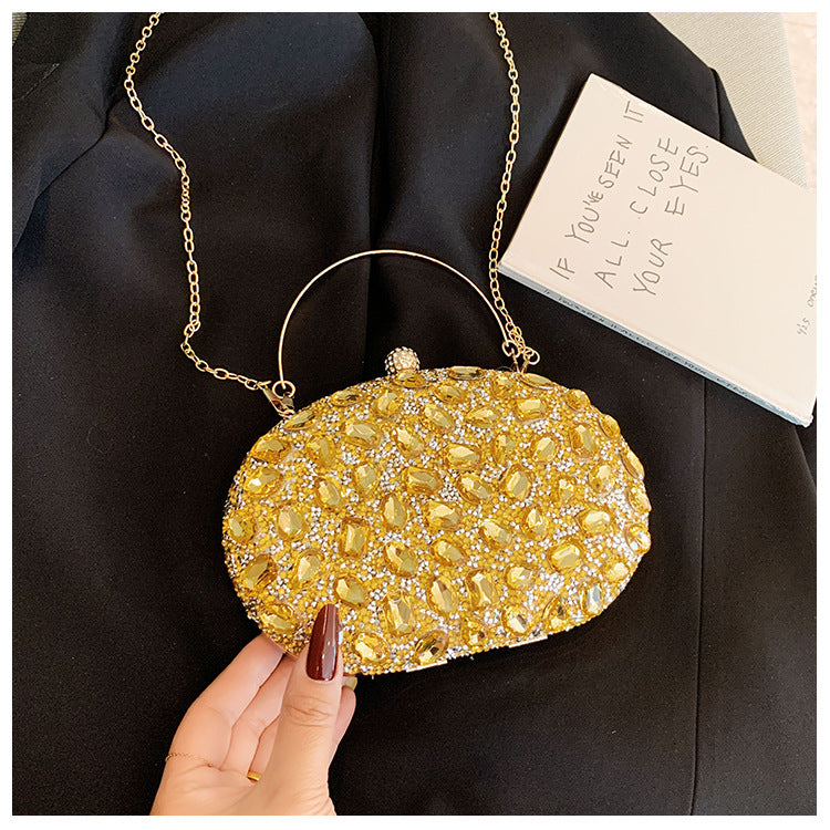Women's Diamond Fashion Banquet Dress Full Dinner Bag