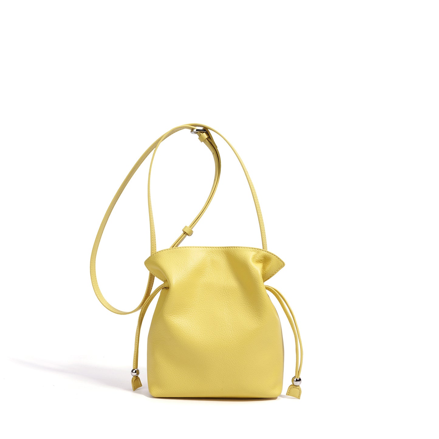Early Spring Solid Color Genuine Geometric Exquisite Women's Leather Bag