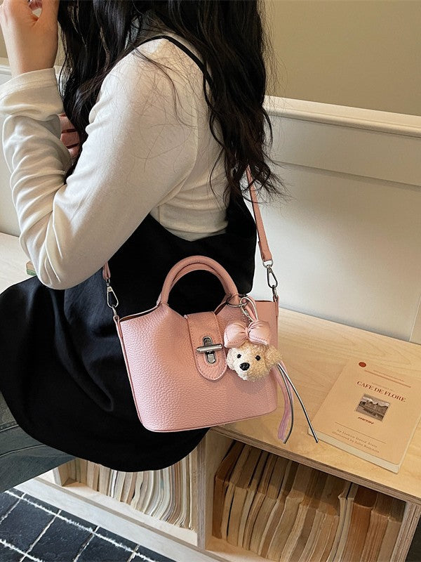 Pattern Vegetable Basket Hand Carrying Female Summer Fashion Soft Bucket Bags