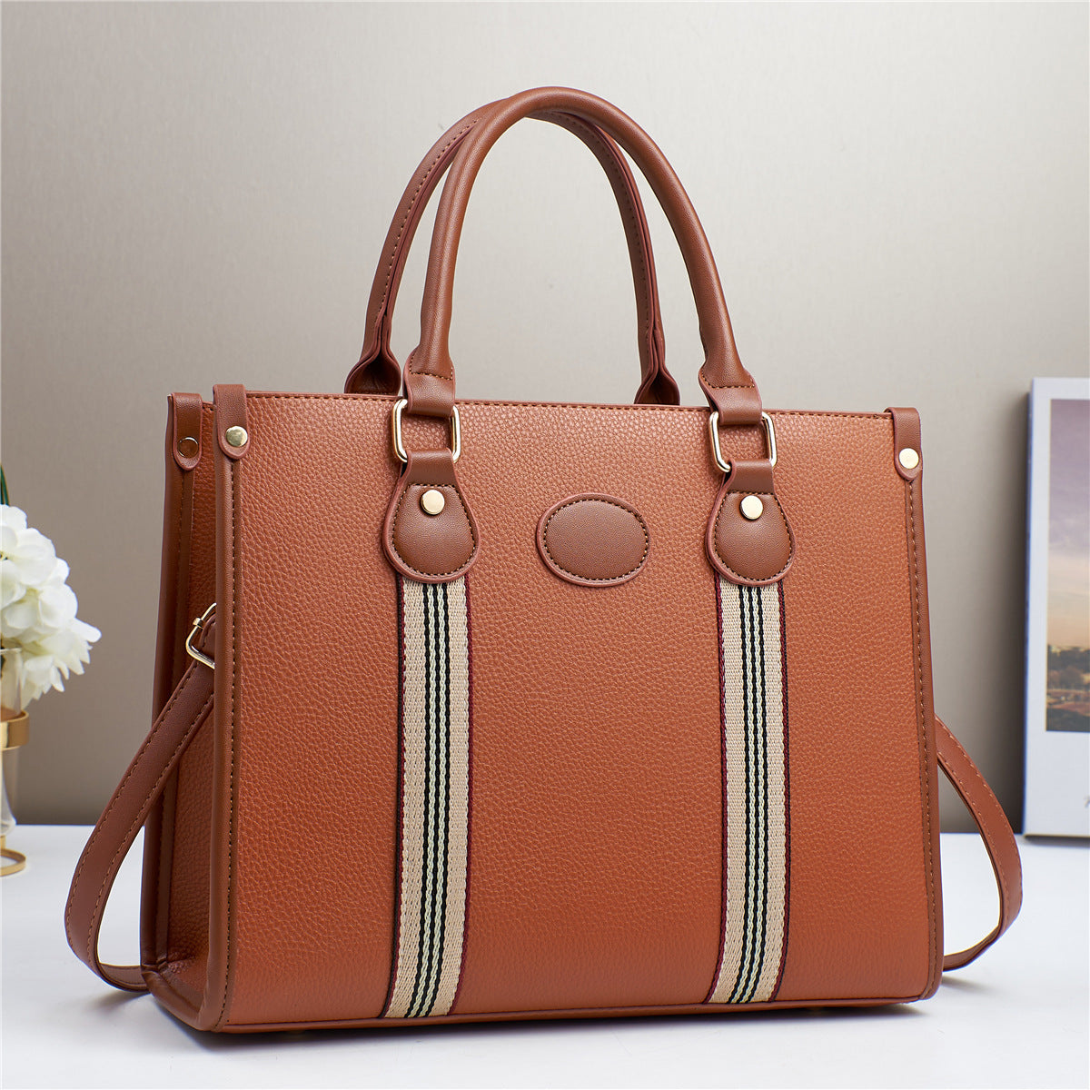 Women's Large Capacity Totes Simple Commute Mother Handbags