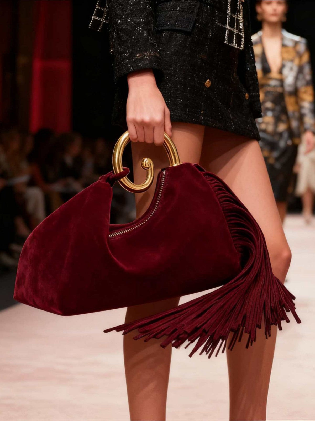 Retro Advanced Texture Fashion Elegant Tassel Dinner Bag